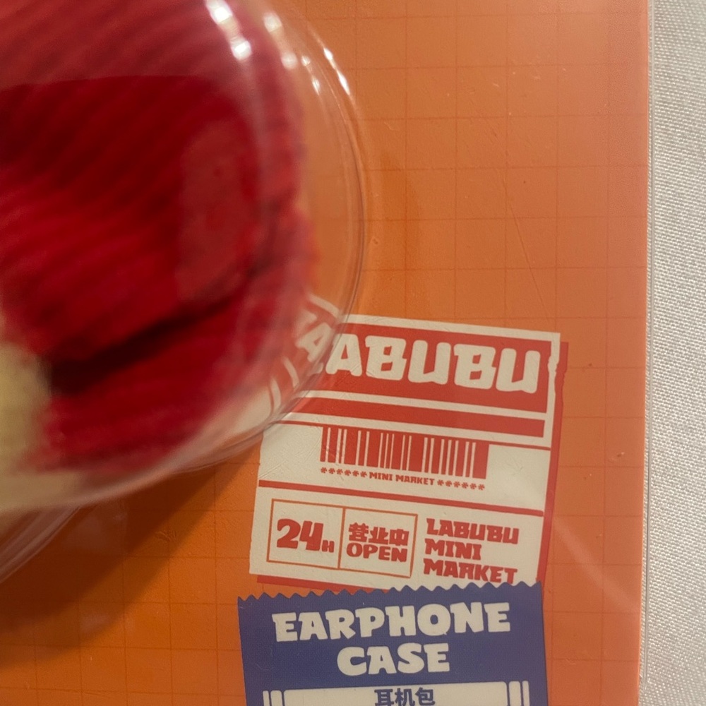 Pop Mart The Monsters Shrimp Earphone Case - Yellow and Red - Picture 2 of 5